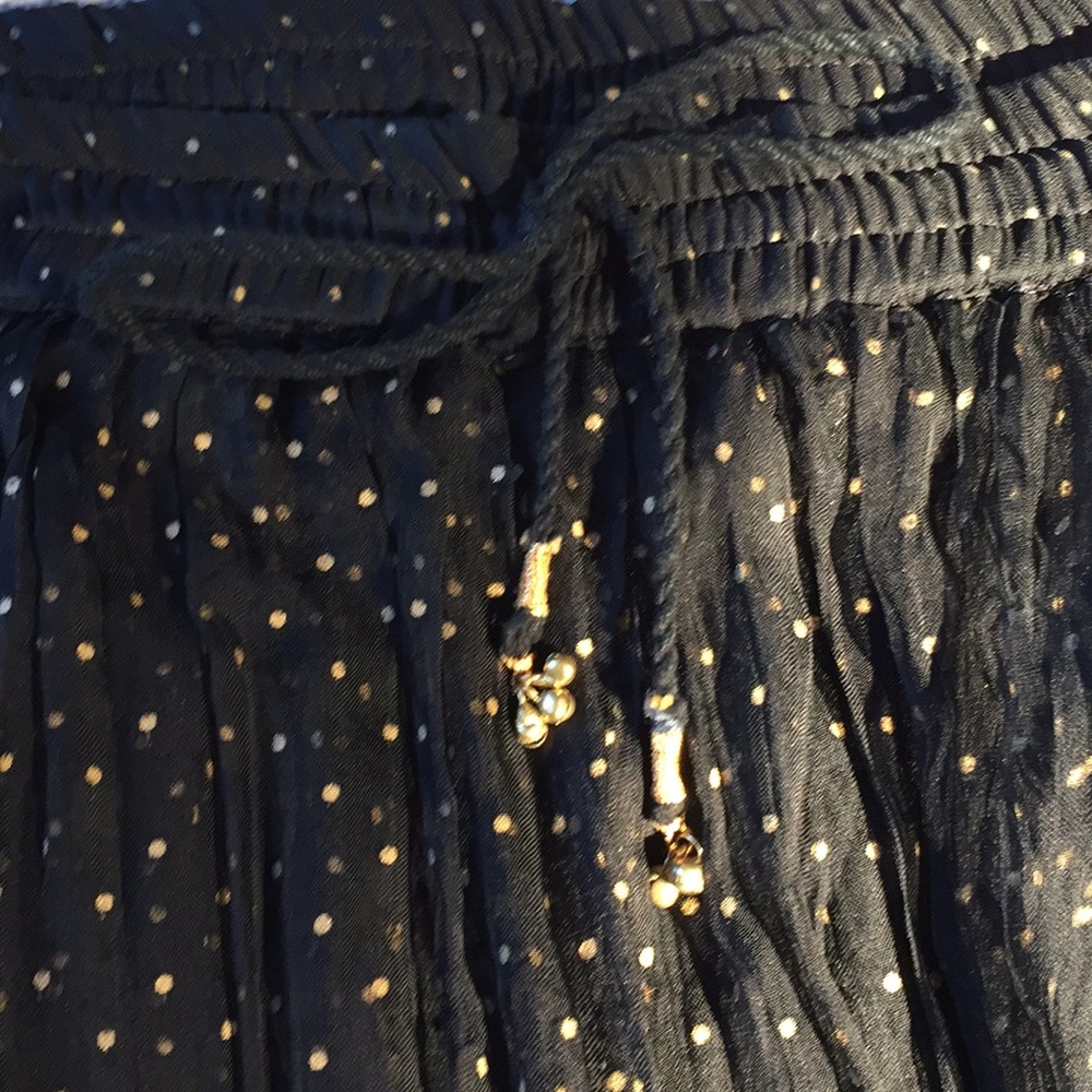 Vintage Gold Dot Maxi Skirt